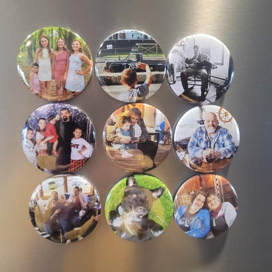 Custom Photo Magnets - Set of 9