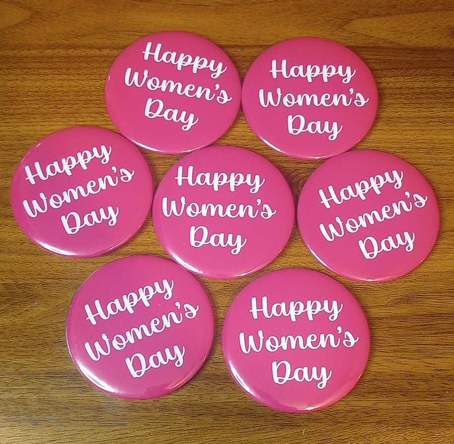 International Women's Pin Button-7