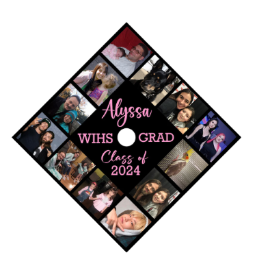 Customized Picture Grad Hat Topper